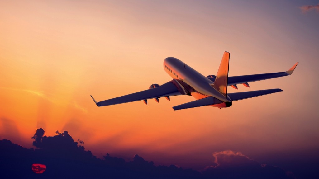 sunset flight