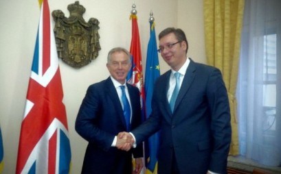 Aleksandar Vucic i Toni Bler