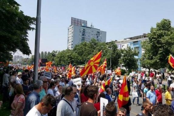 protesti makedonija