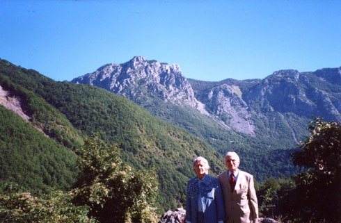 Франц Вебер и Комнен Већировић у Љевиштима, 2004.