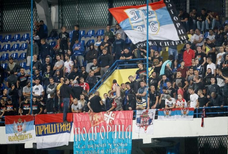 Srbija u Podgorici - navijaci