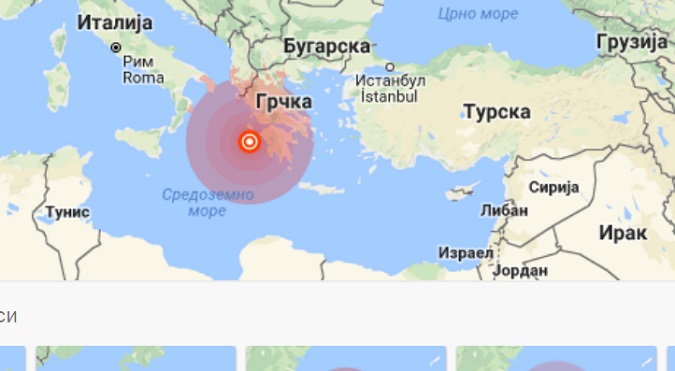 Закитос, земљотрес