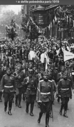 defile pobjednika pariz 1918