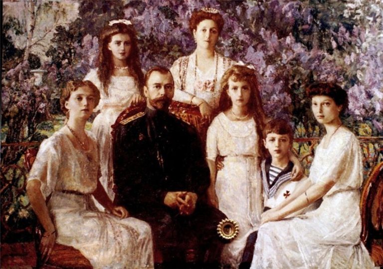 Nikolaj II Romanov sa porodicom