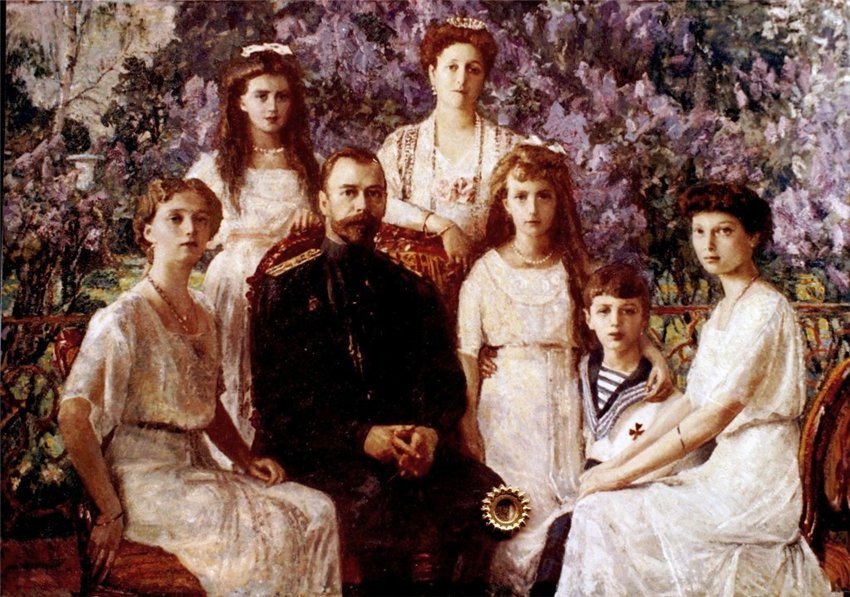 Nikolaj II Romanov sa porodicom