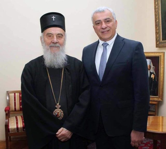 Mandic i patrijarh Irinej Mandić